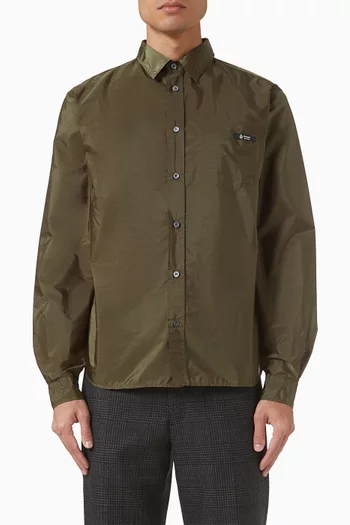 قميص بأكمام طويلة نايلون معاد تدويره