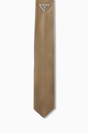 Metal Logo Tie in Re-Nylon