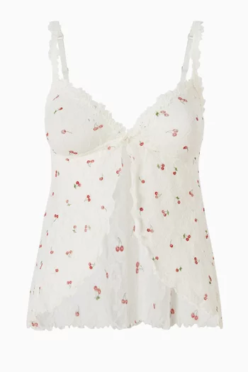 Stretch Lace Babydoll Top