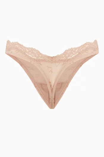 Fits Everybody Lace Dipped Thong