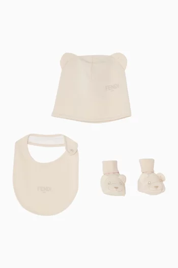 Beanie, Booties and Bib Gift Set