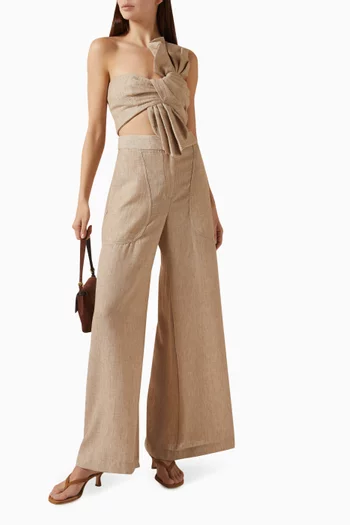 Oyster One-shoulder Top