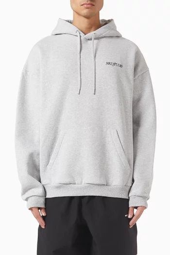 Script Hoodie in Cotton