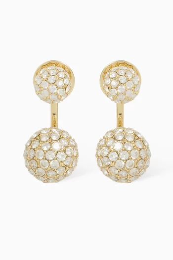 The Floating Spark Earrings in Gold-tone Brass