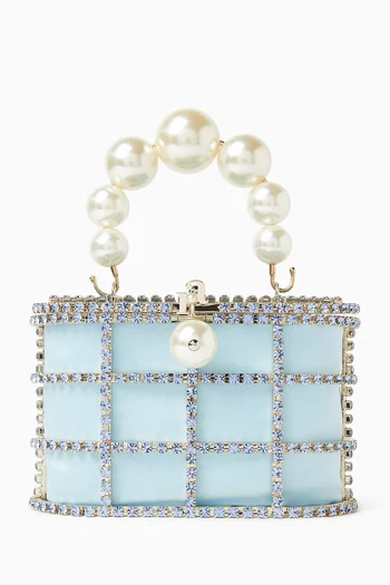 حقيبة هولي ميني بيد علوية مرصعة بالكريستال ستان