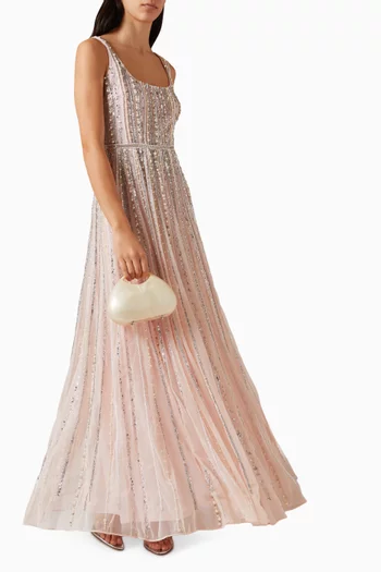 Bead-embellished Gown