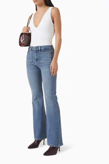 بودي سوت بفتحة رقبة عميقة على شكل حرف V‏ قماش سكوبا