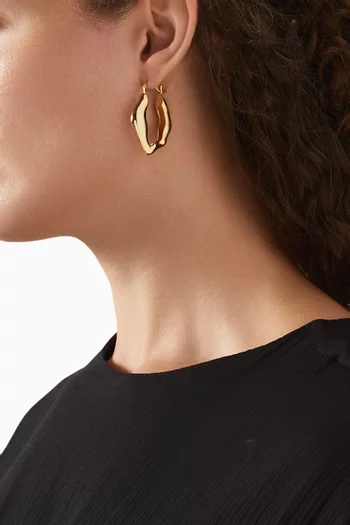B.O Alegra Earrings in 24kt Gold-plated Metal
