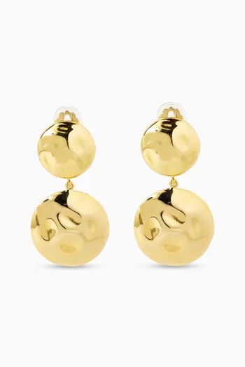 B.O Ayla Drop Earrings in 24kt Gold-plated Metal