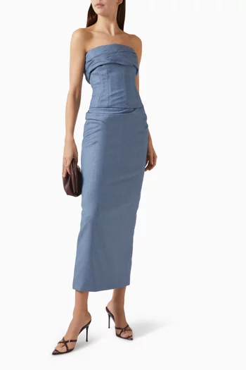 Tailored Drape Corset Top