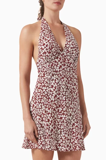 Leila Mini Dress in Silk