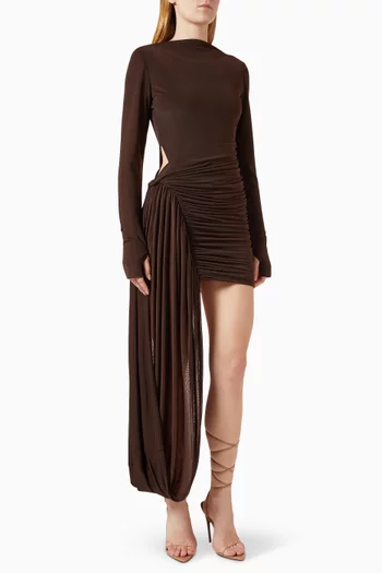 فستان ساري ستوكينج قصير جيرسيه