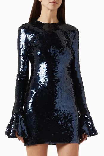 Sequin-embellished Mini Dress