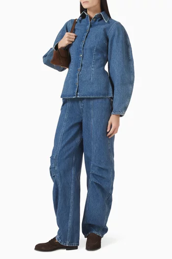 Fitted Shirt in Denim