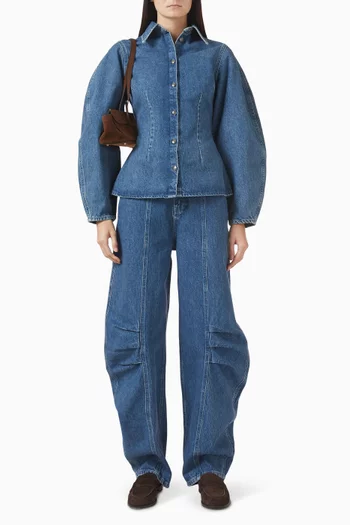 بنطال كارغو دينم