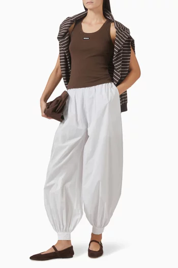 Logo Tank Top in Cotton Blend