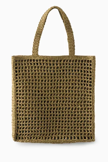 Logo Crochet Tote Bag