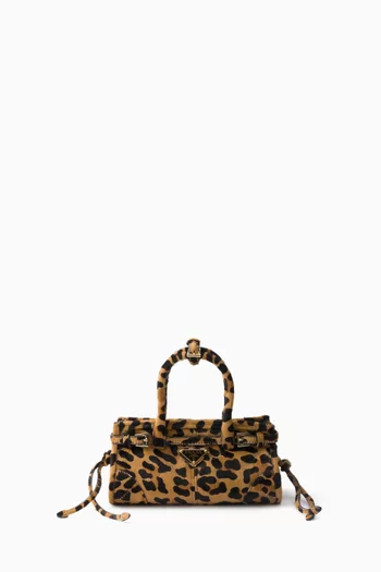 Mini Bonnie Bag in Leopard-printed Calf Hair