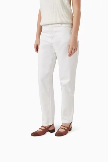 حذاء كلاسيك أبريكوت بسير خلفي وكعب 20 مم قنب