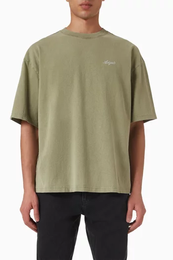 تي شيرت أونر قطن بلون باهت