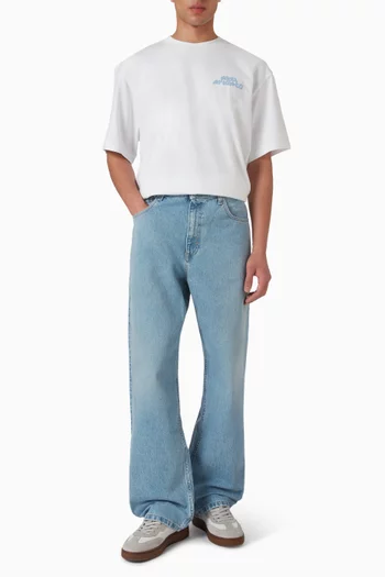 بنطال جينز زاين بقصة فضفاضة دينم