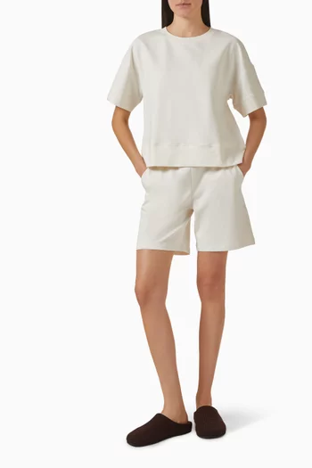 Elastic-waist Shorts