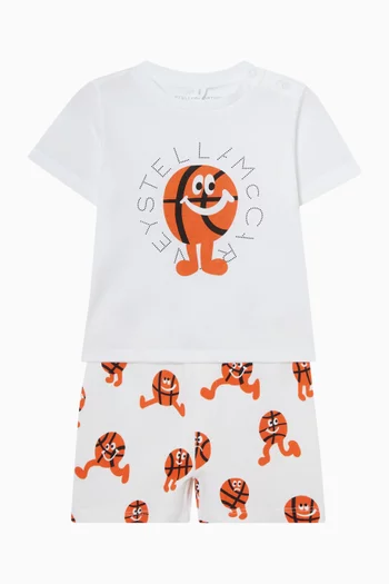 Baseball Logo T-shirt in Cotton