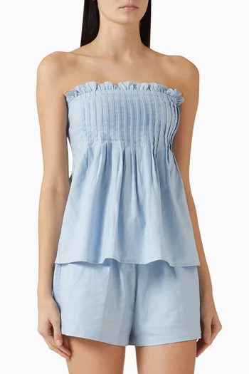 بلوزة ماريفيل بطيّات