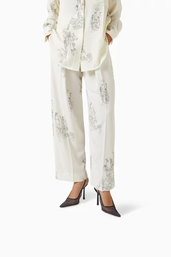 Victoria 100 Slingback Pumps in Mesh & Leather