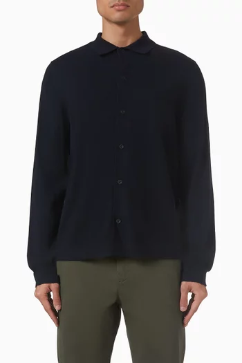Button-up Sweater in Merino Wool