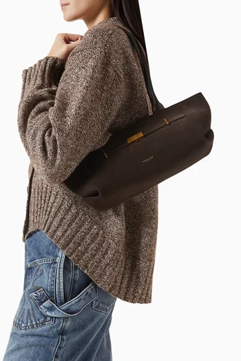 The New York Shoulder Bag in Suede