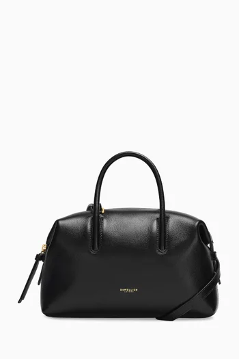 The Small Stockholm Tote Bag in Grained Leather