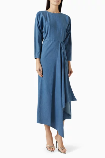 Dayna Maxi Dress in Denim