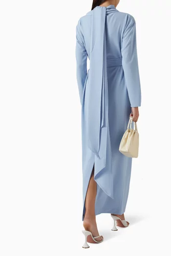 Ivy Belted Column Maxi Dress