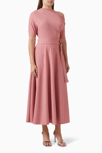Lyra Belted Midi Dress