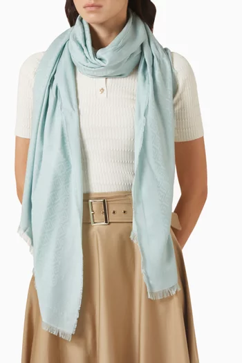 Logo Scarf in Silk-blend