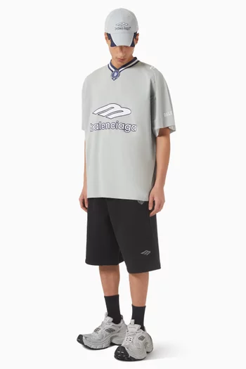 تي شيرت كرة قدم بفتحة رقبة حرف V وحرف B بتصميم رقم 3 جيرسيه سريع الجفاف