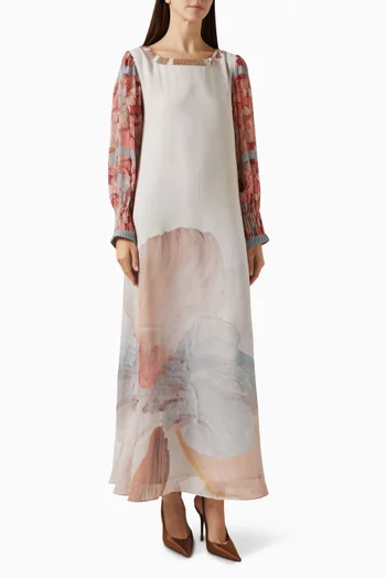 Printed Dress in Silk