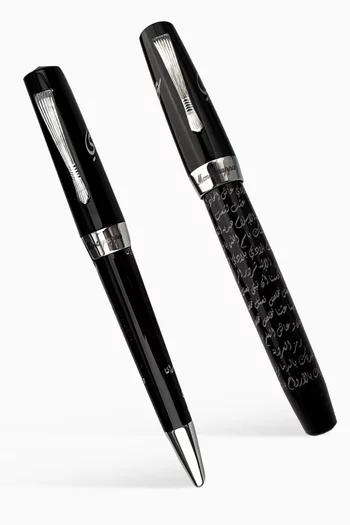Elmo 02 Ishy Bilady Black Rollerball Pen & Elmo 02 Ishy Bilady Black Ballpoint Pen Combination Set
