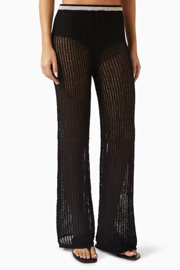 Lerins Wide-leg Pants in Knit