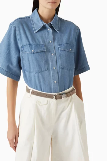 Hollyhock Cavallino Belt in Suede