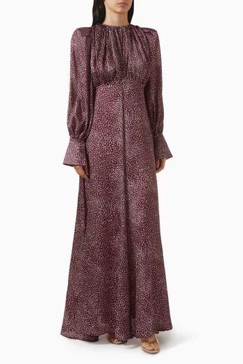 فستان ليندا بنقشة