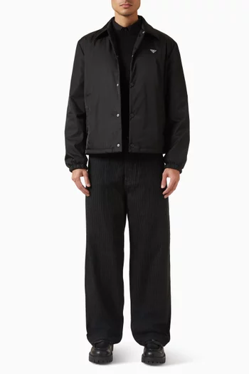 Collared Jacket in Re-Nylon