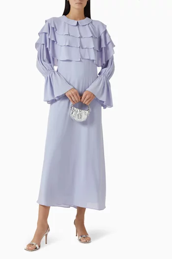 Layered Flounce Dress in Chiffon