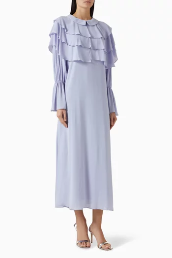 Layered Flounce Dress in Chiffon