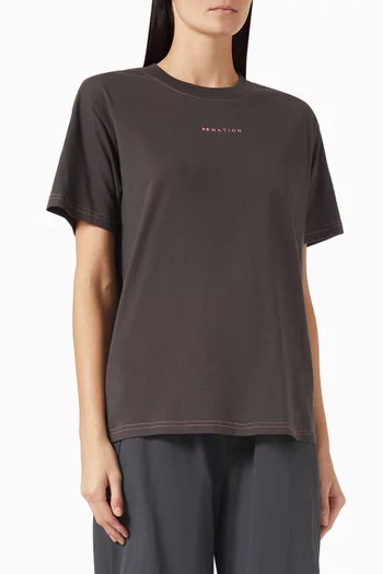 Shift T-shirt in Cotton Jersey