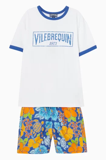 Tropical Turtle Swim Shorts