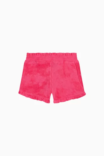 Frilled Shorts in Cotton-terry