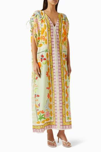 قفطان نينا مزين بنقشة