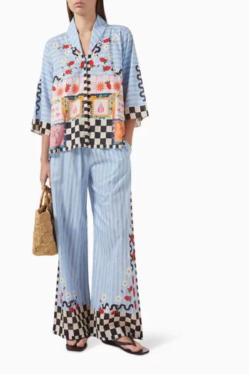 طقم إدين بتصميم متناسق مزين بنقشة